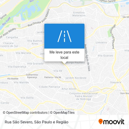 Rua São Severo mapa