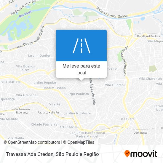 Travessa Ada Credan mapa