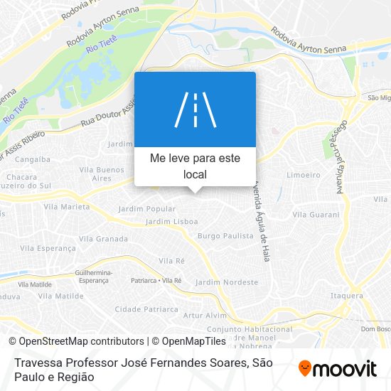 Travessa Professor José Fernandes Soares mapa