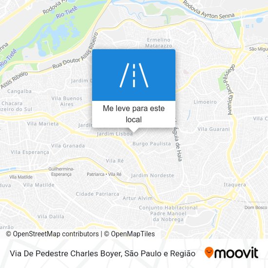 Via De Pedestre Charles Boyer mapa