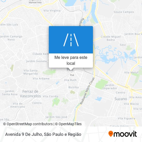 Avenida 9 De Julho mapa