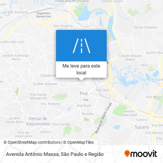 Avenida Antônio Massa mapa