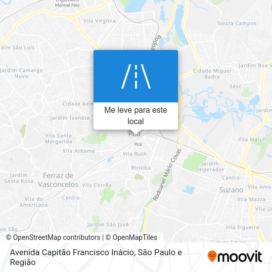 Avenida Capitão Francisco Inácio mapa