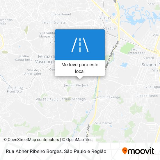 Rua Abner Ribeiro Borges mapa