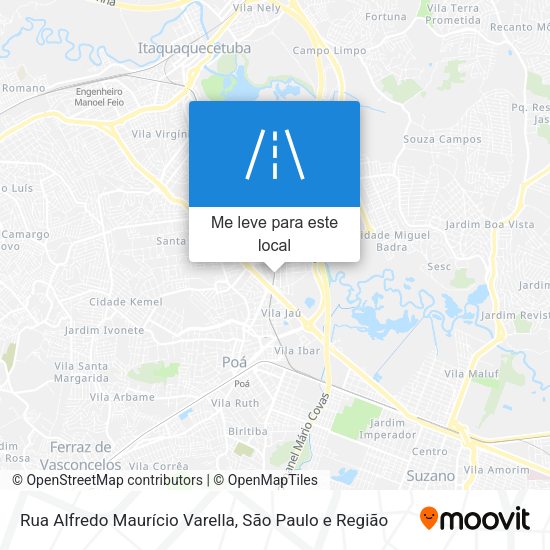 Rua Alfredo Maurício Varella mapa