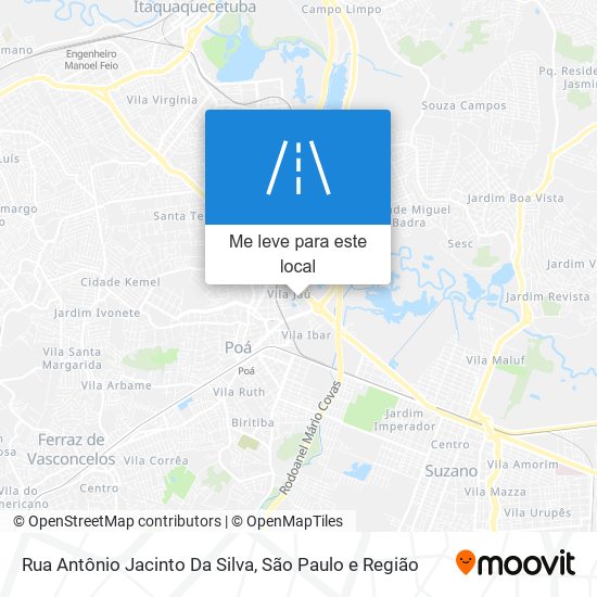 Rua Antônio Jacinto Da Silva mapa