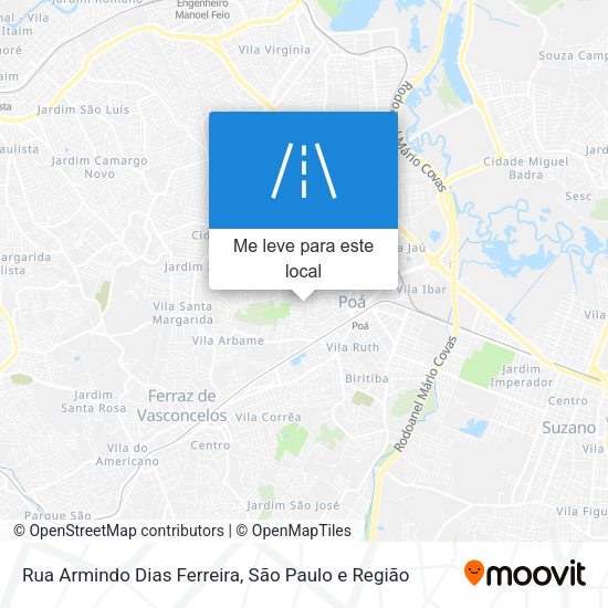 Rua Armindo Dias Ferreira mapa