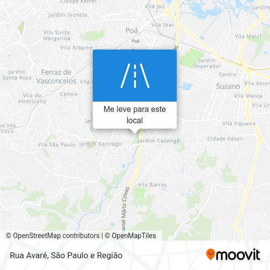 Rua Avaré mapa
