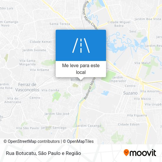 Rua Botucatu mapa