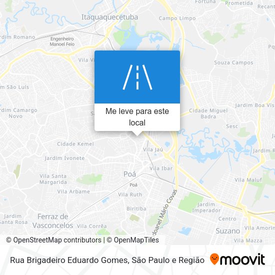 Rua Brigadeiro Eduardo Gomes mapa