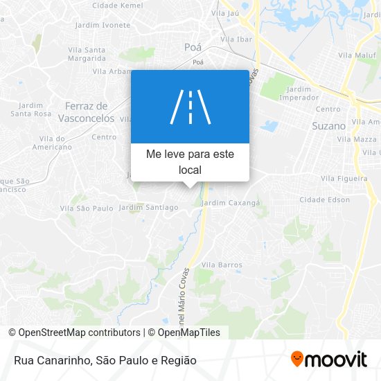 Rua Canarinho mapa