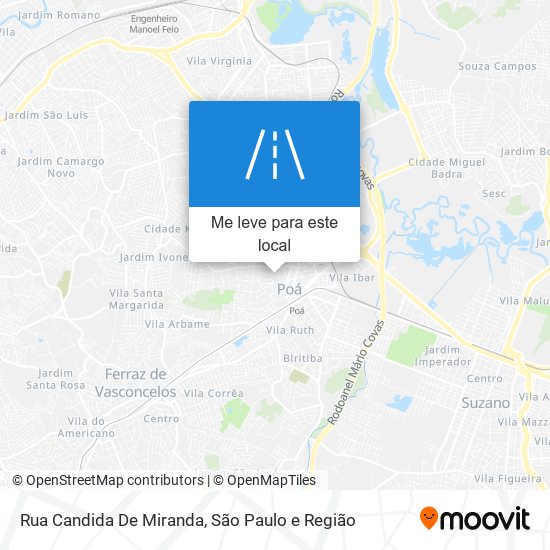 Rua Candida De Miranda mapa