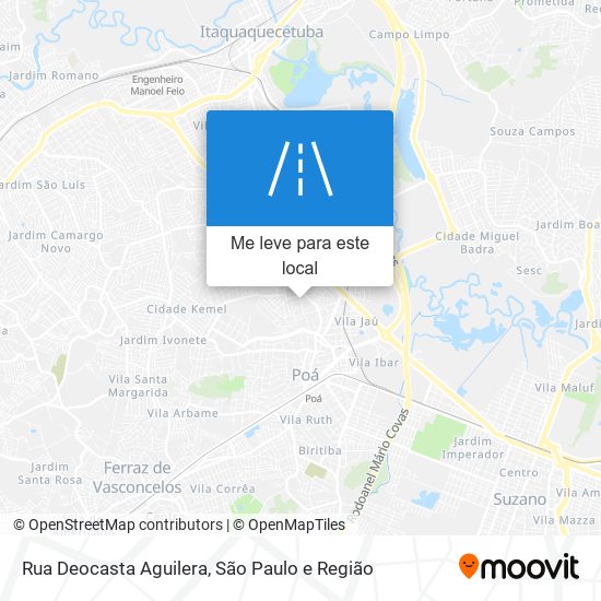 Rua Deocasta Aguilera mapa