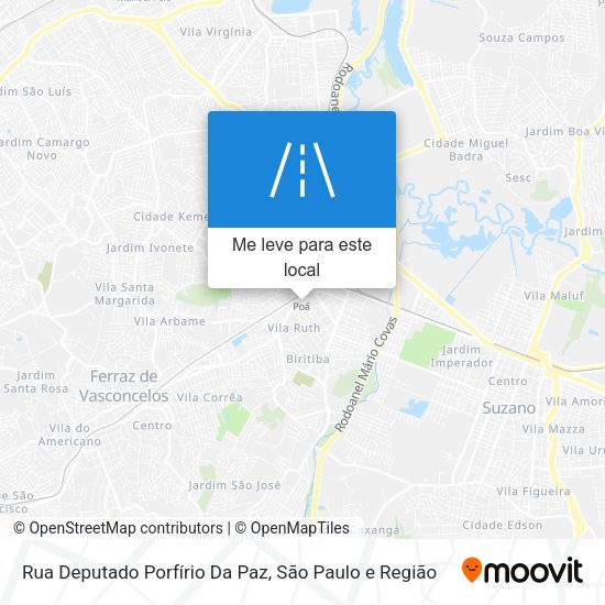 Rua Deputado Porfírio Da Paz mapa