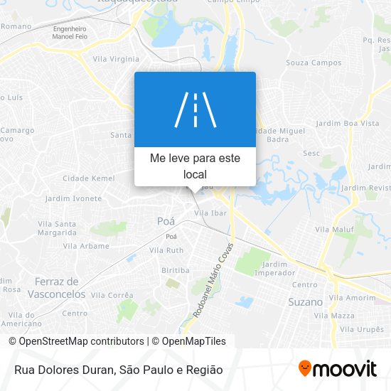 Rua Dolores Duran mapa