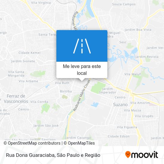 Rua Dona Guaraciaba mapa