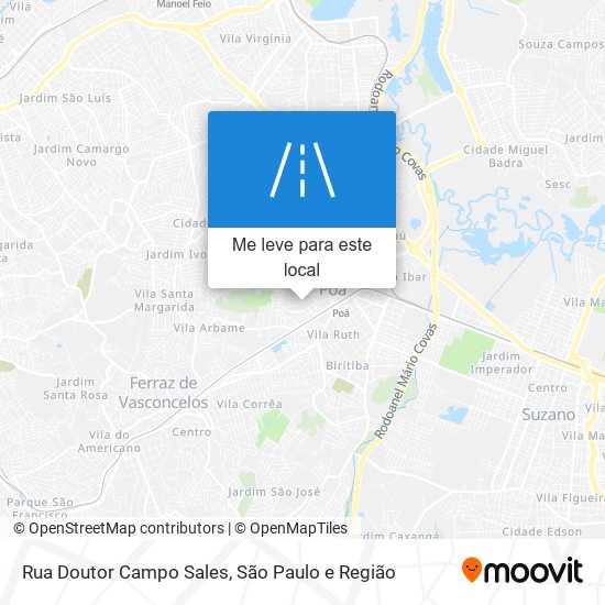 Rua Doutor Campo Sales mapa