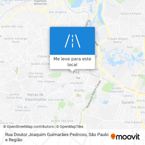 Rua Doutor Joaquim Guimarães Pedroso mapa