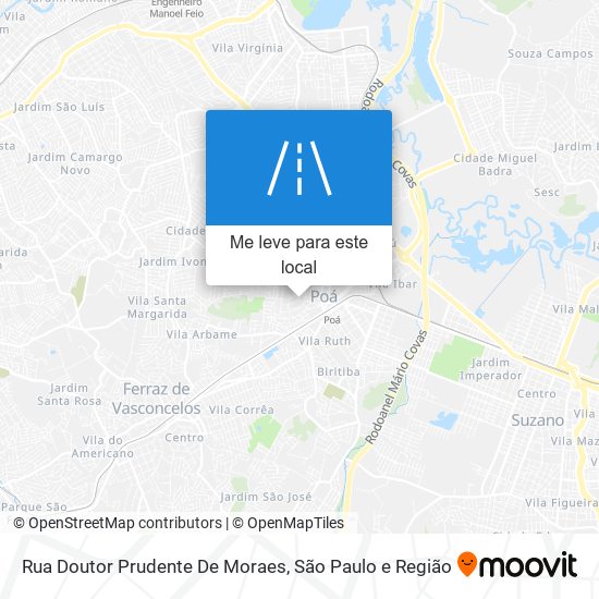 Rua Doutor Prudente De Moraes mapa