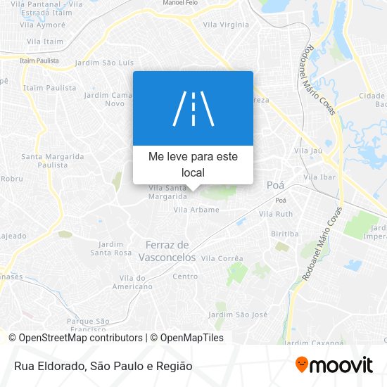 Rua Eldorado mapa