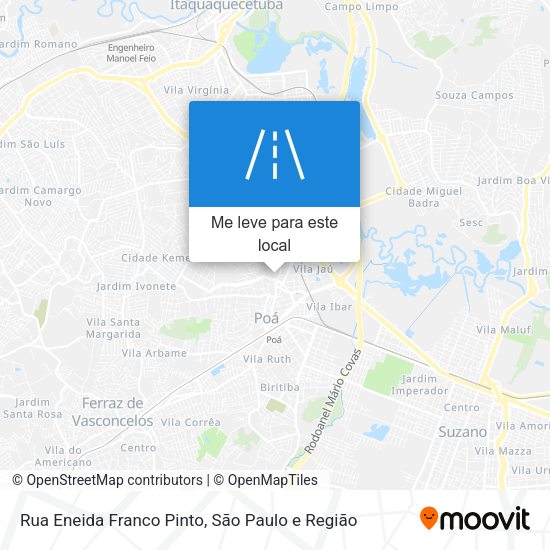 Rua Eneida Franco Pinto mapa