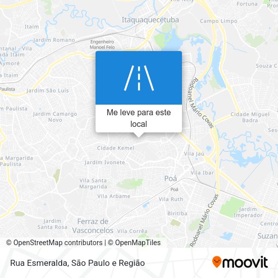 Rua Esmeralda mapa