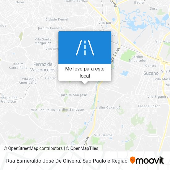 Rua Esmeraldo José De Oliveira mapa