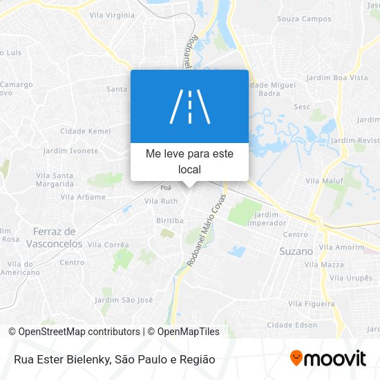 Rua Ester Bielenky mapa