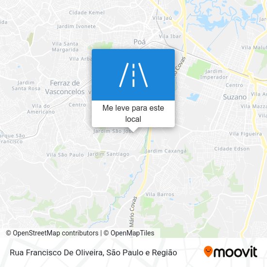 Rua Francisco De Oliveira mapa