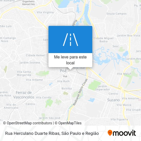 Rua Herculano Duarte Ribas mapa