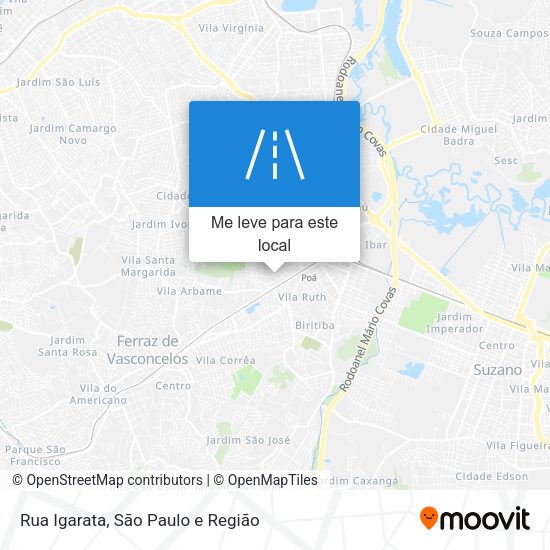 Rua Igarata mapa