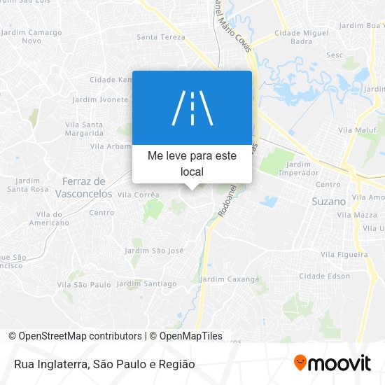 Rua Inglaterra mapa