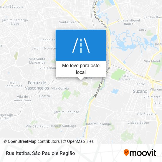 Rua Itatiba mapa
