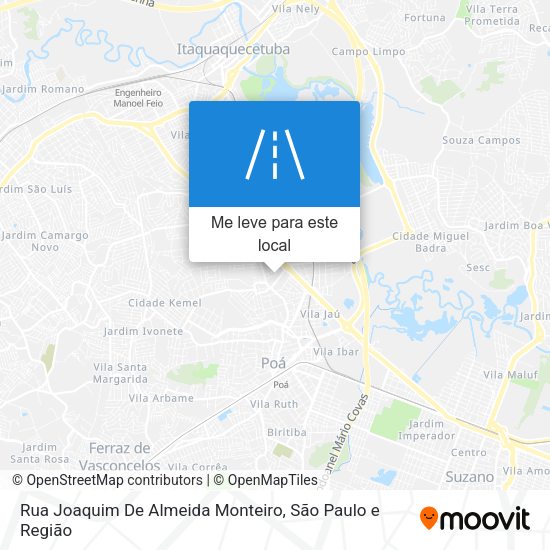 Rua Joaquim De Almeida Monteiro mapa