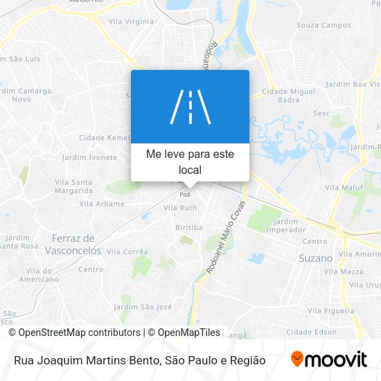 Rua Joaquim Martins Bento mapa