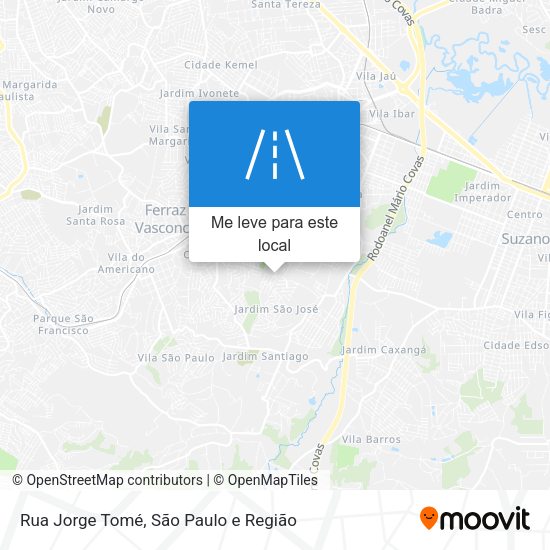 Rua Jorge Tomé mapa