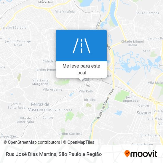 Rua José Dias Martins mapa