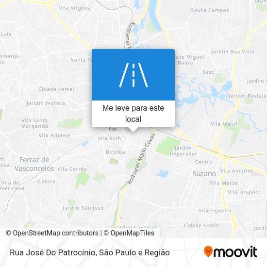 Rua José Do Patrocínio mapa