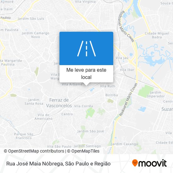 Rua José Maia Nóbrega mapa