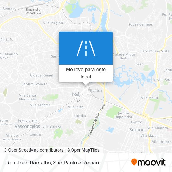 Rua João Ramalho mapa