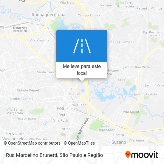 Rua Marcelino Brunetti mapa