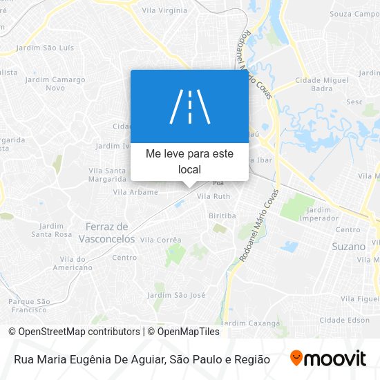 Rua Maria Eugênia De Aguiar mapa