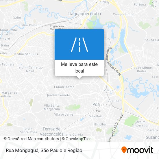 Rua Mongaguá mapa