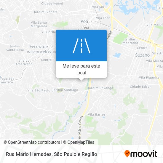 Rua Mário Hernades mapa