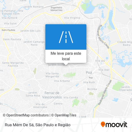 Rua Mém De Sá mapa
