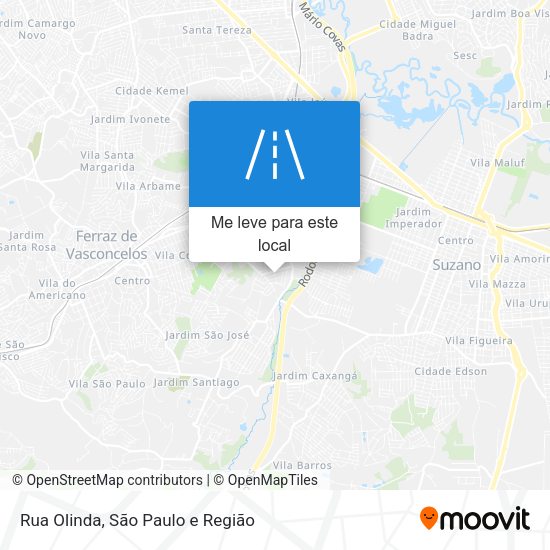 Rua Olinda mapa