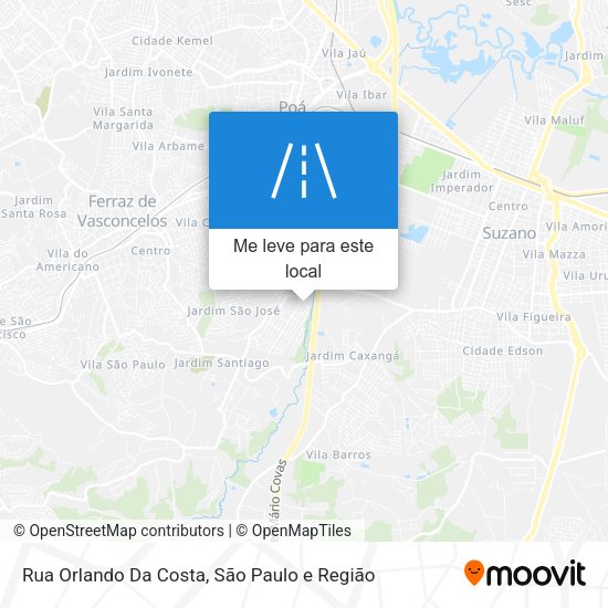 Rua Orlando Da Costa mapa