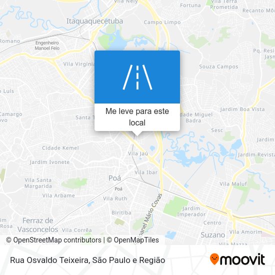 Rua Osvaldo Teixeira mapa