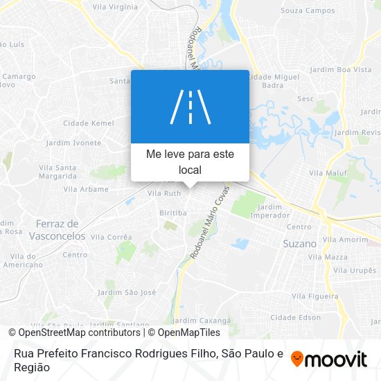 Rua Prefeito Francisco Rodrigues Filho mapa