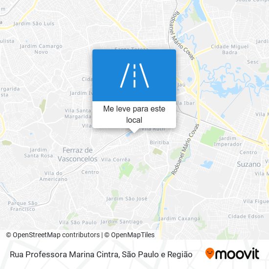 Rua Professora Marina Cintra mapa